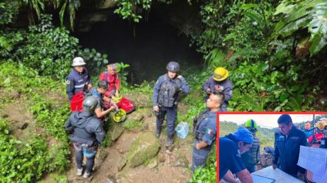 Refuerzan operativo en Cuetzalan con especialistas en buceo, espeleología y rescate vertical. (Gobierno del estados de Puebla)