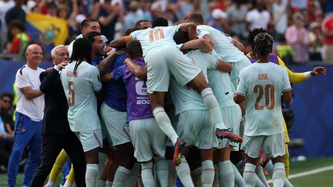 Francia celebra pase a semifinales ante Marruecos. EFE