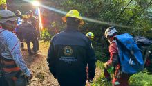 Suman tres cuerpos localizados tras operativo en la Gruta de Chichicazapan; continúa búsqueda de una persona. (Gobierno de Puebla)