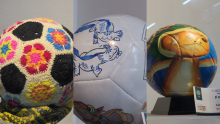 Del crochet a las semillas y hasta piezas tipo Lego: así lucen los 42 balones artesanales que ya pueden visitarse en la estación Pino Suárez del Metro. (Foto: @MetroCDMX )