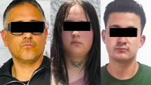 Los tres detenidos fueron puestos a disposición de la autoridad judicial correspondiente, que definirá su situación jurídica. (Foto SSC)