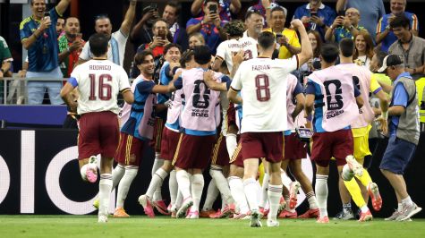 España festeja el pase a la final de la Copa del Mundo 2026. EFE