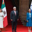 Sheinbaum recibe al presidente de Panamá en Palacio Nacional. (EFE)
