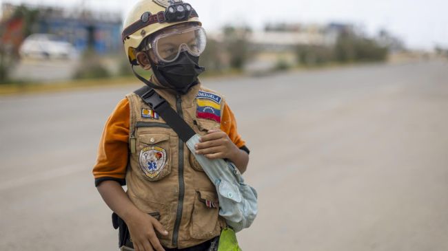 Con solo diez años, Sebastián Corro se sumó de manera voluntaria al despliegue de miles de rescatistas tras los sismos en Venezuela