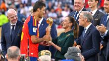 La jefa del Ejecutivo federal asistió este domingo a la final disputada entre España y Argentina en el Estadio MetLife (Nueva York/Nueva Jersey) (Foto: Mexsport)