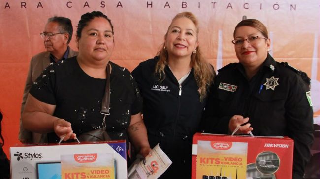 Cámaras de vigilancia entregaron en Tepotzotlán