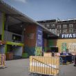 Por la mañana de este lunes 20 de julio, cuadrillas de trabajadores iniciaron las labores para desmontar las estructuras y adornos que formaron parte del FIFA Fan Fest (Foto: Cuartoscuro) Por la mañana de este lunes 20 de julio, cuadrillas de trabajadores iniciaron las labores para desmontar las estructuras y adornos que formaron parte del FIFA Fan Fest (Foto: Cuartoscuro)