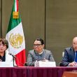 Delfina Gómez y Rosa Icela Rodríguez en análisis de Plan Oriente