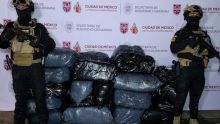 Autoridades decomisan media tonelada de marihuana en inmueble de la colonia Siete de Noviembre, en la alcaldía GAM. (SSC CDMX)