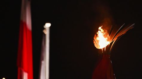 La llama centroamericana ya arde en el pebetero del Estadio Olímpico Félix Sánchez