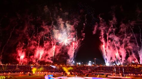 Los fuegos pirotécnicos no podían faltar al término de la ceremonia inaugural