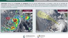Aunque el sistema mantiene una trayectoria que lo aleja paulatinamente de tierra firme, sus bandas nubosas generarán condiciones climáticas adversas en varios estados costeros (Foto: Especial)