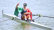 Alexis López aportó otra presea dorada en la prueba M1x masculina (Foto Mexsport)
