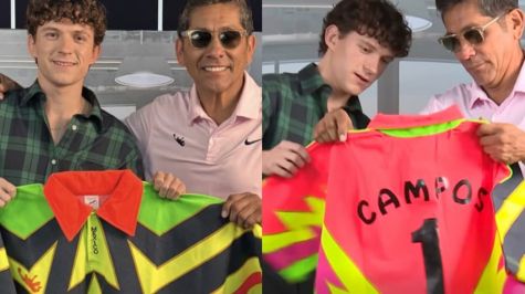 Tom Holland y Jorge Campos protagonizaron un encuentro especial (Foto: Redes sociales)