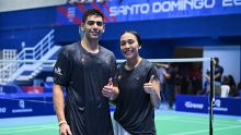 Luis Montoya y Miriam Rodríguez obtienen medalla de oro en dobles mixtos en Badminton. MexSport