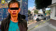  El automovilista abandonó el vehículo tras el impacto, pero fue localizado minutos después mediante un cerco virtual implementado por la SSC. (Foto:  SSC / @JerrxG13)