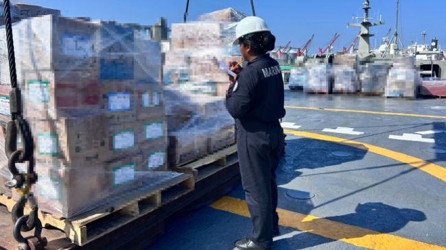 Zarpan de Veracruz buques de la Armada de México con ayuda humanitaria rumbo a Venezuela. (SRE) (2) Zarpan de Veracruz buques de la Armada de México con ayuda humanitaria rumbo a Venezuela. (SRE) (2)