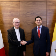 El secretario de Estado de la Santa Sede se reunió con el canciller Roberto Velasco; durante su estancia también tiene previsto encontrarse con Claudia Sheinbaum y representantes de la Iglesia mexicana. (Foto: @r_velascoa) El secretario de Estado de la Santa Sede se reunió con el canciller Roberto Velasco; durante su estancia también tiene previsto encontrarse con Claudia Sheinbaum y representantes de la Iglesia mexicana. (Foto: @r_velascoa)