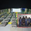 Aseguran más de una tonelada de cocaína y detienen a seis al sur de Acapulco. (Semar) Aseguran más de una tonelada de cocaína y detienen a seis al sur de Acapulco. (Semar)