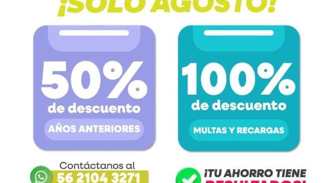 Con el propósito de apoyar a las y los contribuyentes a ponerse al corriente en el pago del impuesto predial
