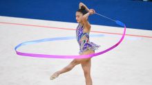 Marina Malpica compite en el Campeonato Mundial de Gimnasia Rítmica. MexSport