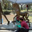 Gobierno izcallense inició restauración de Parque de las Esculturas.