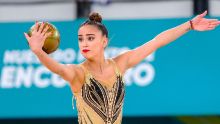 Marina Malpica busca el boleto Olímpico en el Mundial de Gimnasia Rítmica. MexSport