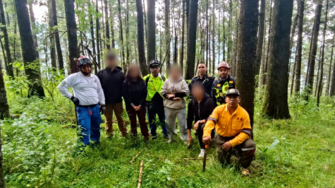 Los jóvenes realizaban una caminata cuando perdieron el camino de regreso; fueron localizados cerca de un río y reportados estables. (Foto: SSC) Los jóvenes realizaban una caminata cuando perdieron el camino de regreso; fueron localizados cerca de un río y reportados estables. (Foto: SSC)