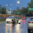 El suceso ocurrió en la lateral de Circuito Interior, poco antes de llegar a la avenida Chapultepec, en la zona de la colonia Condesa (Foto: Captura de pantalla N+)
