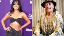 Carlos Santana y Becky G homenajean a migrantes