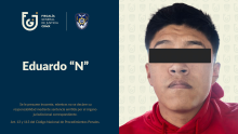 Eduardo “N” fue aprehendido en Ixtapaluca por su probable participación en un homicidio ocurrido en junio de 2024 en el predio Yagüelito. (Foto: FGJCDMX)