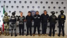Detienen a director de Seguridad Pública Municipal y tres policías por desaparición forzada. (FGE Michoacán)