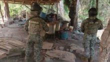 Semar neutraliza narcolaboratorio utilizado para elaborar drogas sintéticas. (especial)
