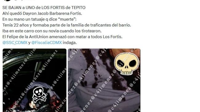 Matan miembro de "Los Fortis" en Tepito Matan miembro de "Los Fortis" en Tepito
