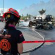 Choque entre revolvedora y tres vehículos deja una mujer muerta en Monterrey. (PC NL)