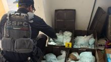 Aseguran 120 kilos de pastillas de fentanilo ligadas a “Los Rusos” en Mexicali. (SSPC)