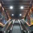 La obra de Federico Kampf fue inaugurada en una de las escaleras de la estación Auditorio, por donde transitan más de 25 mil personas diariamente. (Foto:  Cuartoscuro)