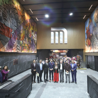 La obra fue inaugurada este día por la jefa de Gobierno, Clara Brugada en la estación Auditorio de la Línea 3. 