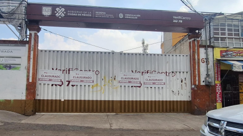  La dependencia impuso como medida de seguridad la clausura temporal total del verificentro. (Foto: SEDEMA)