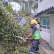 Por el momento, los trabajos en el punto se concentran en el retiro de los materiales y la evaluación de las condiciones de seguridad de los predios afectados. (Foto: SGRIPC)