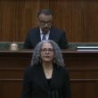 Graciela Domínguez Nava asume la titularidad del Poder Ejecutivo de Sinaloa tras la designación del Congreso local. La socióloga y diputada federal con licencia releva en el cargo a Rubén Rocha Moya. Foto: AMEXI/H. Congreso de Sinaloa.