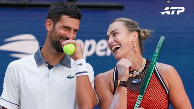 Novak Djokovic y Aryna Sabalenka eliminados en dobles mixtos del US Open. X:@atptour Novak Djokovic y Aryna Sabalenka eliminados en dobles mixtos del US Open. X:@atptour