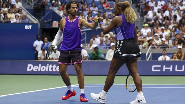 Carlos Alcaraz y Serena Williams en US Open. EFE Carlos Alcaraz y Serena Williams en US Open. EFE