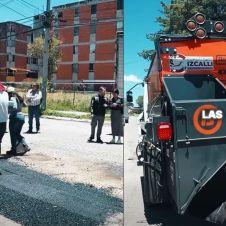 Cuautitlán Izcalli refuerza trabajos de bacheo con nueva maquinaria. (especial) Cuautitlán Izcalli refuerza trabajos de bacheo con nueva maquinaria. (especial)