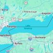 Conflicto comercial: Por qué Google Maps cambió el nombre del Lago Ontario (Foto Google Maps)