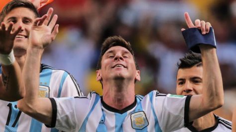 Messi celebra en los Cuartos de Final del Mundail Brasil 2014. MexSport