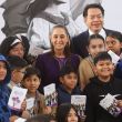 Claudia Sheinbaum Pardo en las instalaciones de la Escuela Secundaria Técnica número 10 "Artes Gráficas", ubicada en la colonia Doctores (Cuartoscuro)
