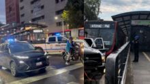 Muere persona arrollada por Metrobús en estación Balderas de Línea 3. (capturas tomadas redes sociales)