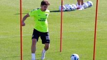 Julián repite entrenamiento con el Atlético de Madrid. EFE