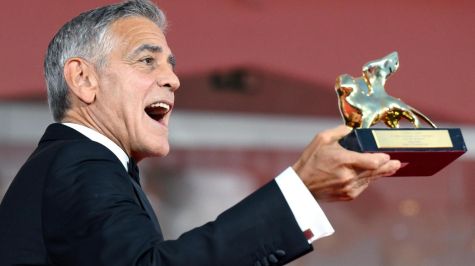 George Clooney recibe León de Oro. Foto: EFE